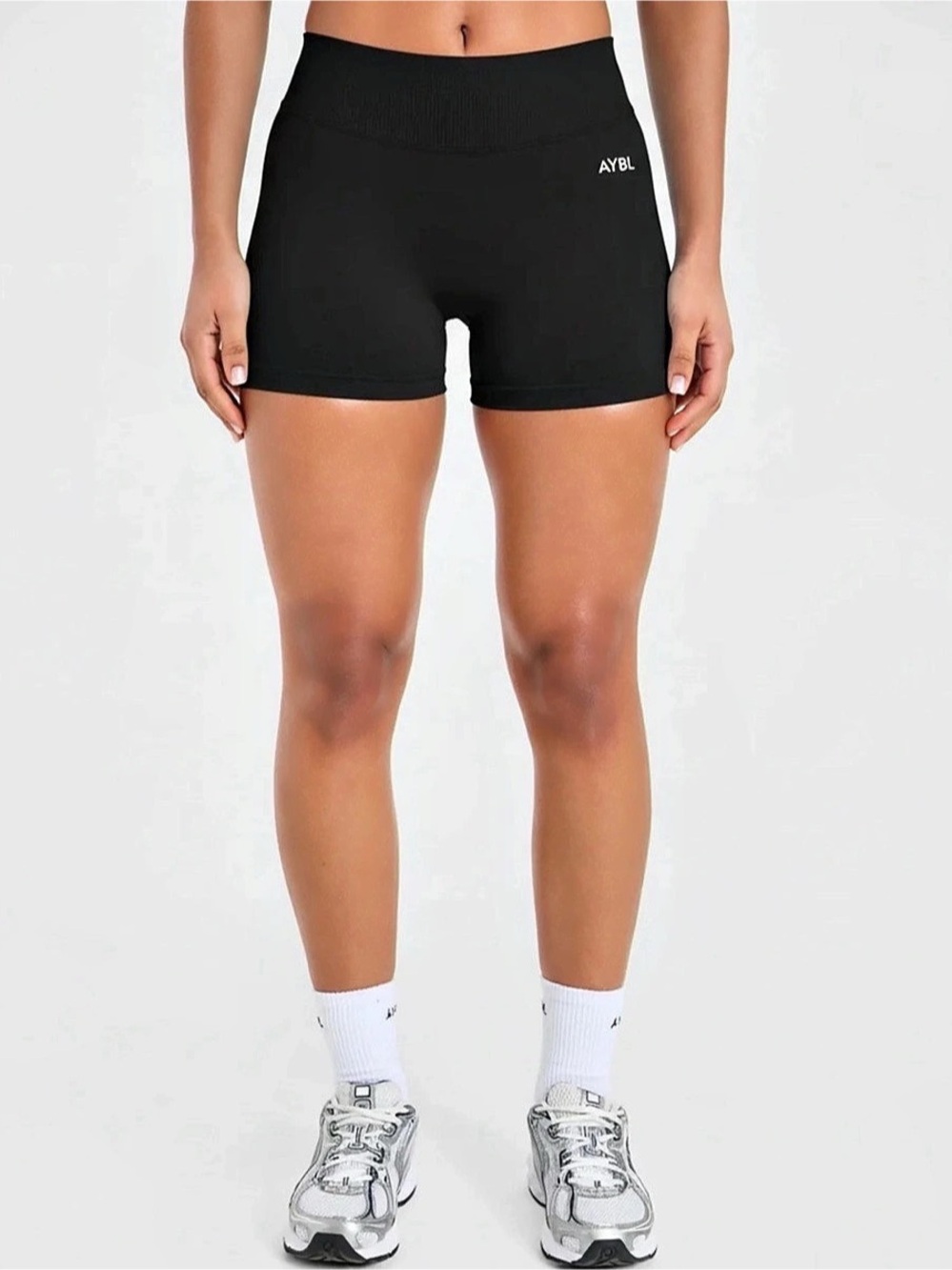 AYBL Reflex Seamless Scrunch Shorts Black Medium